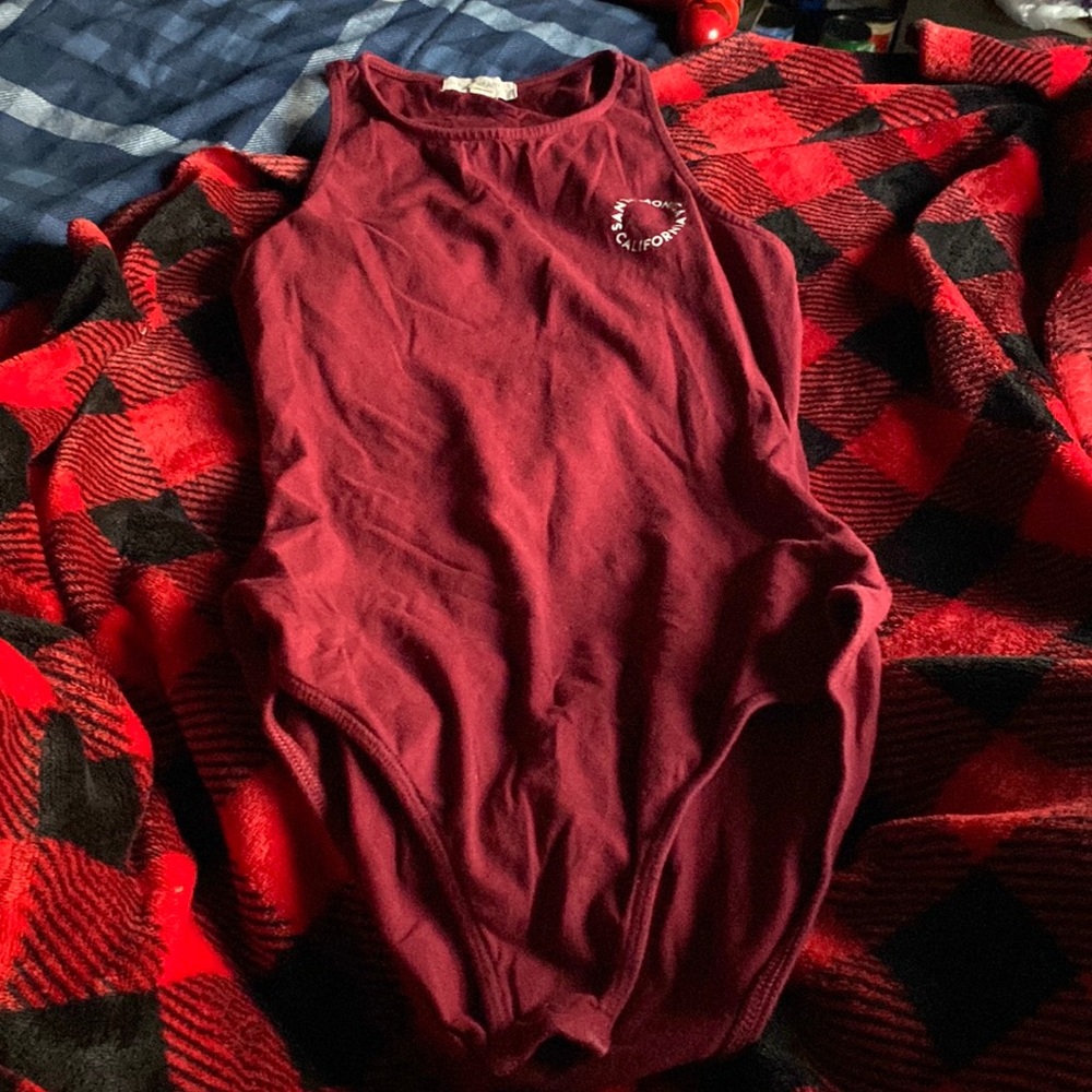 Body suit red l.a hearts brand size extra small